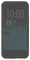 Калъф тефтер DOT VIEW Оригинален за HTC Desire 620G сив графит